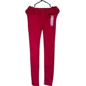 Super Soft Women’s, Red Jeans, Size 24 , Agave Denim